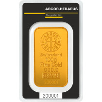 Goudbaar Argor Heraus 100 gram 999,9/1000 | goud999