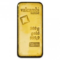 Goudbaar VALCAMBI 500 gram LBMA | goud999
